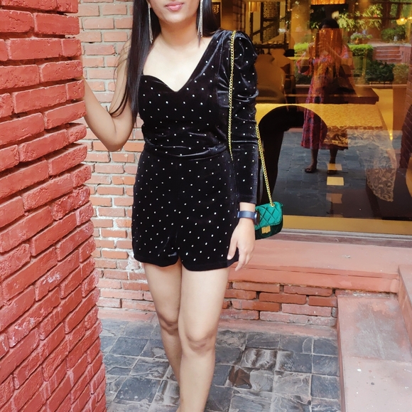 Black romper dress - Picture 3 of 4